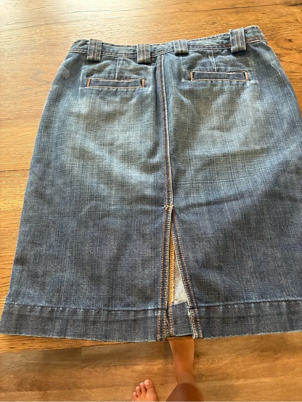 Classic Blue Denim Skirt - Casual Everyday Style
